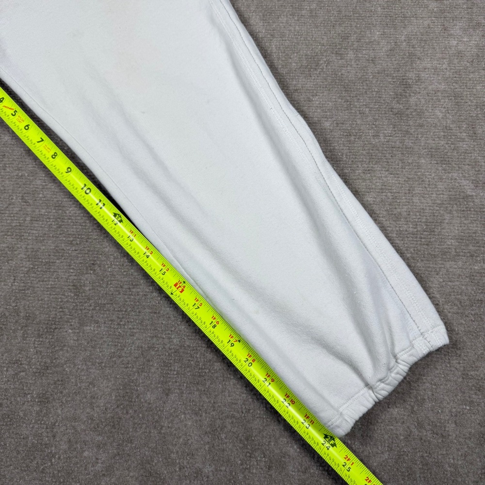 Vtg Hollister Y2K Women Sz M White Front Back Logo Spell-out Low Rise Sweatpants - Picture 7 of 12
